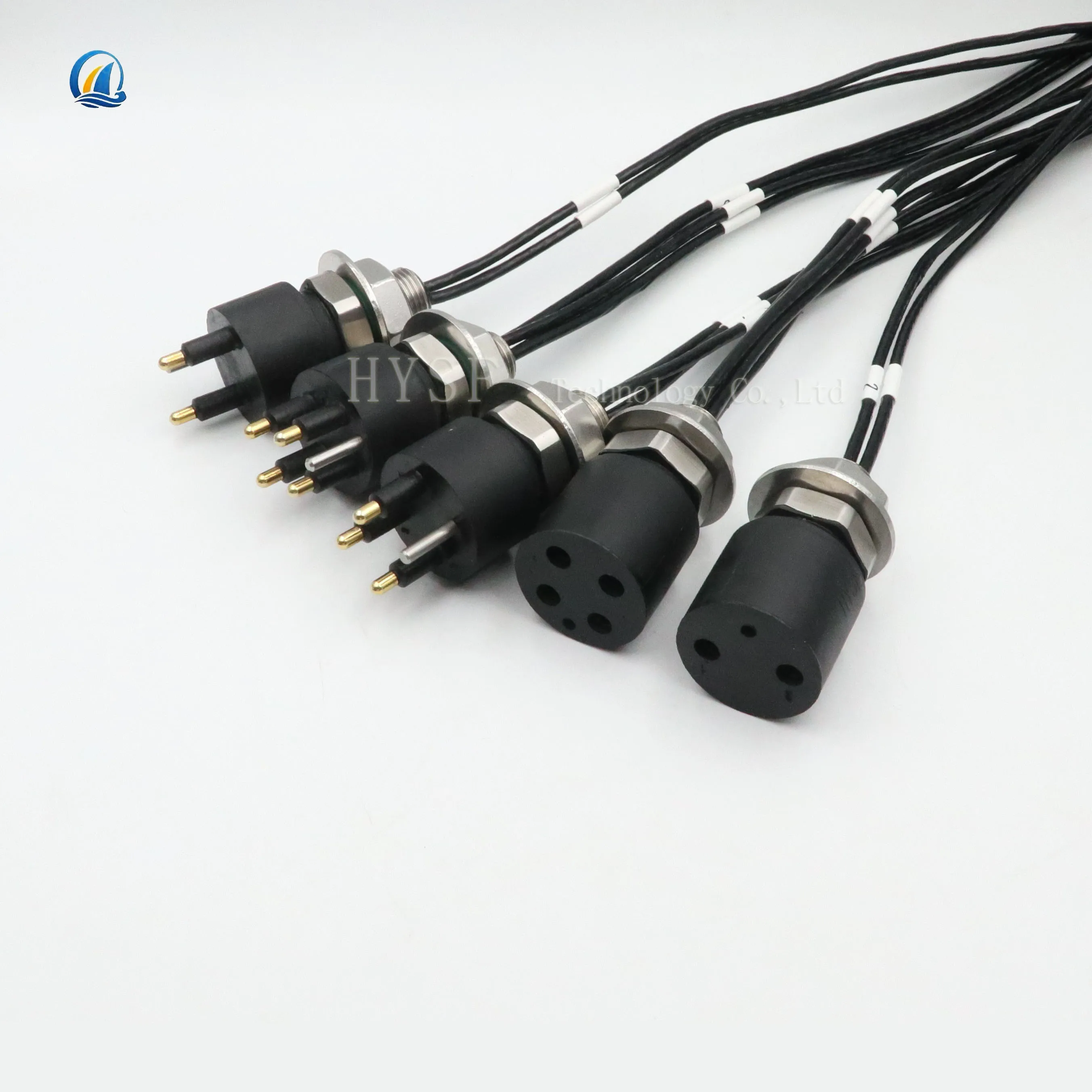 s Underwater Connector,  4-pin 30A Stainless Steel Shell, Waterproof Plug, IP69 Watertight Connector