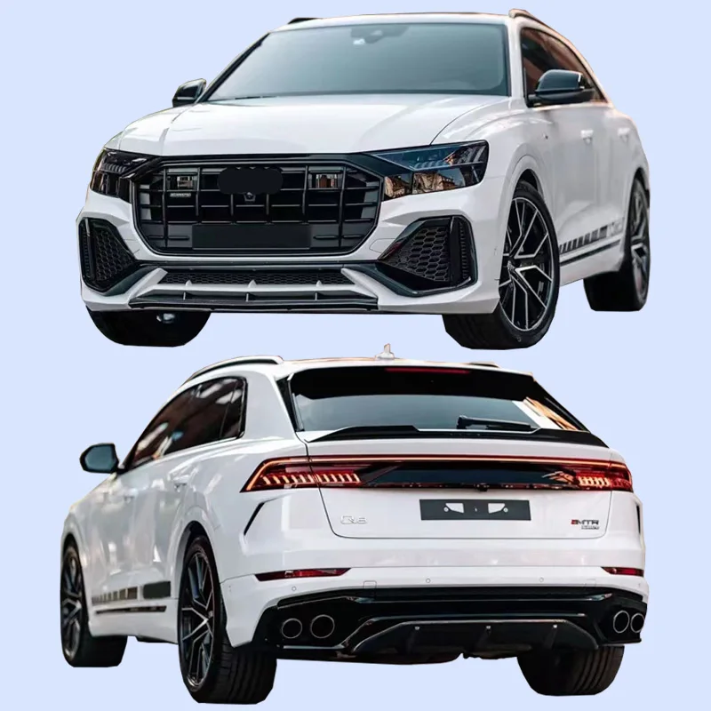 MTR carbon fiber car kit suitable for Audi RS Q8 modification, front and rear bumpers, front and rear lip spoilers