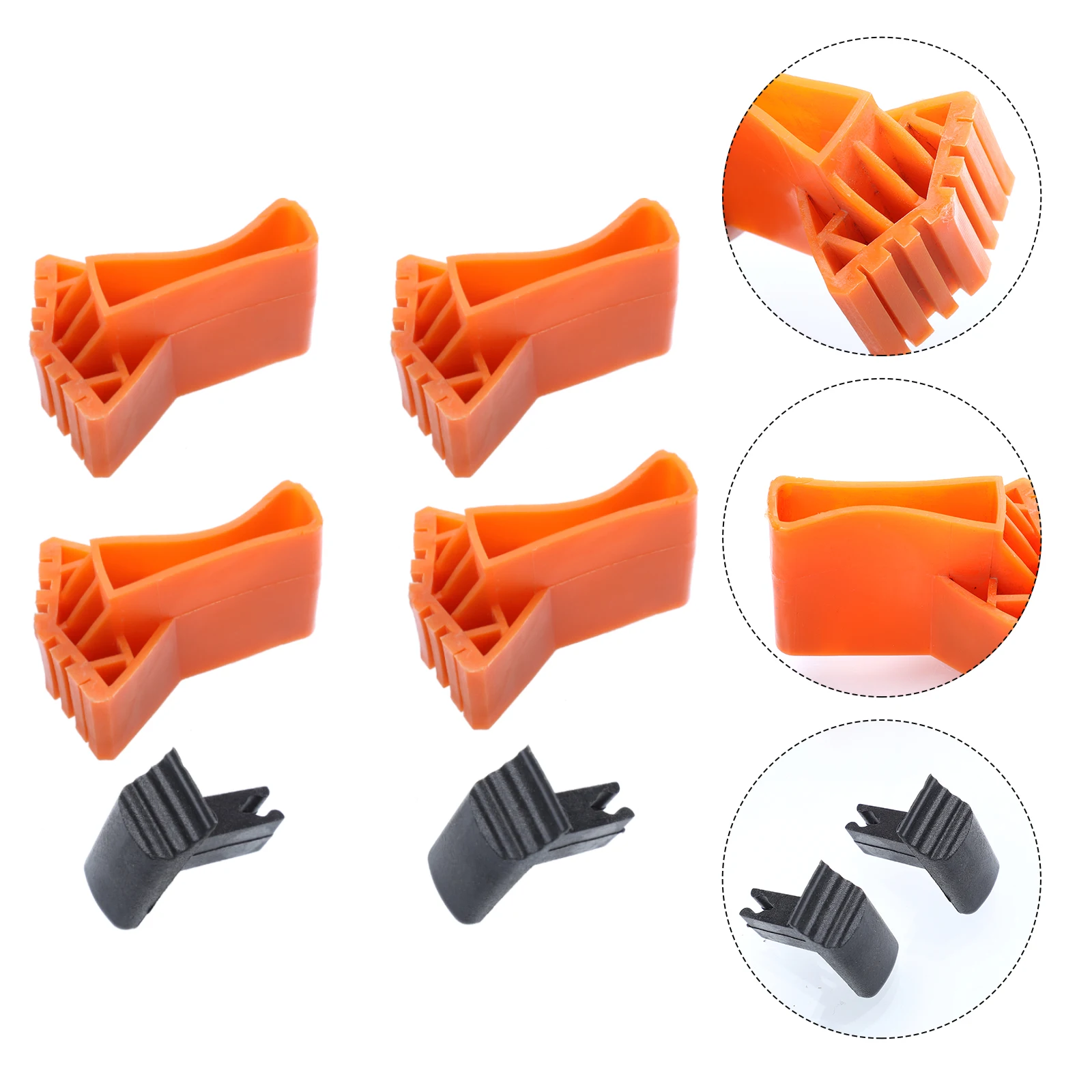 

1 set 1 Set Rubber Cover Non-Slip Feet Protector Replacement Cover For Bamboo Herringbone Extension Ladder Foot Mat Durable