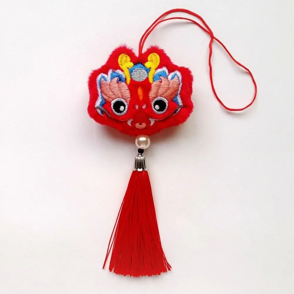 2025 Chinese New Year Lion Dance Pendant Plush Toy Mascot Zodiac Snake Year Gift Ornaments Spring Festival Decoration