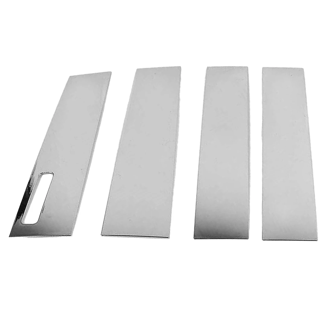 

Комплект накладок на стойки дверей и окон для Ford F150 2015-2021, серебристый, из поликарбоната