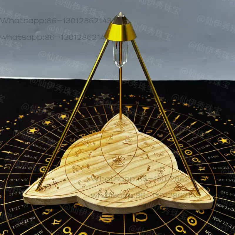 Crystal Pyramid Display Wooden Base Meditation Chakra Figurine Rough Stone Crystal Set Energy Ornament Crafts Home Decoration