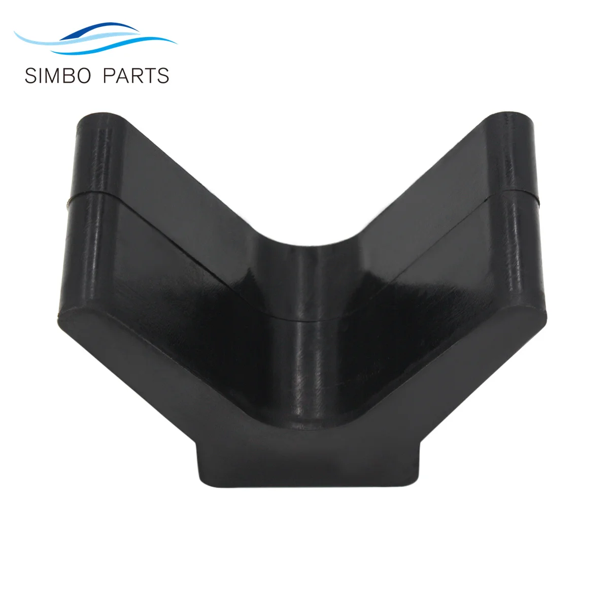 2" V-Style Bow Stop With 1/2" Mounting Hole Diameter For Boat Trailer Non Marking image 6