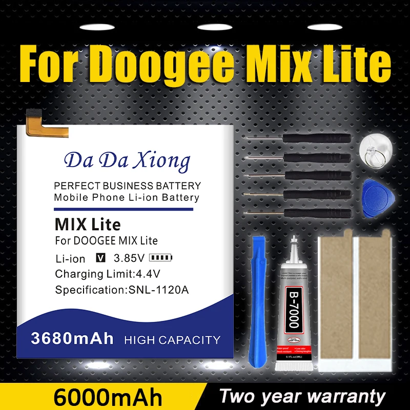 

Аккумулятор для телефона Doogee Mix Lite MT6737 3680 мАч, быстрая доставка + инструменты