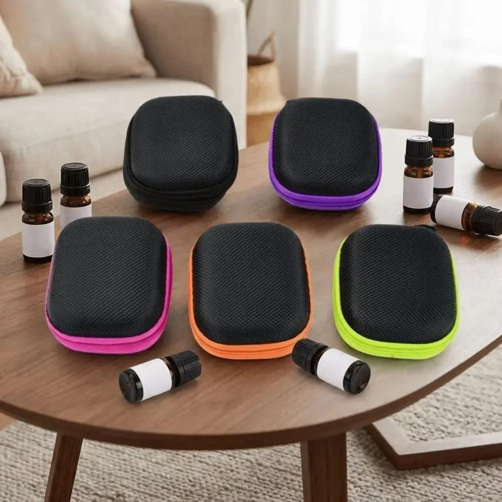 Shockproof Essential Oil Storage Box Hard Shell Compact Earbud Organizer Moisture-proof Headphone Case Home Organization