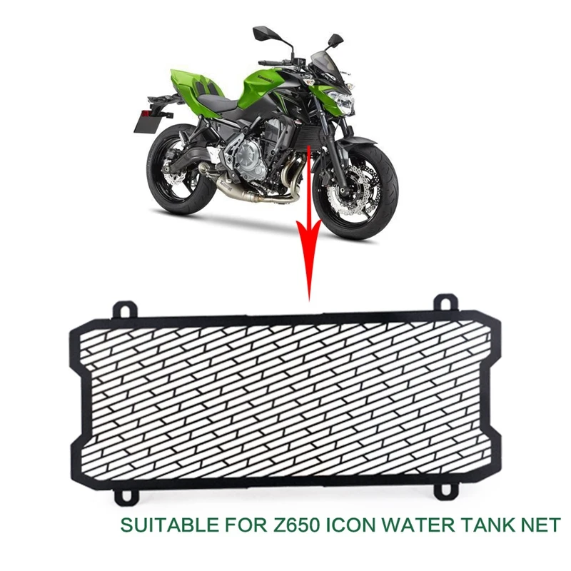 

Motorcycle Radiator Guard Protector Grille Grill Cover For KAWASAKI Versys 650 2017-2019