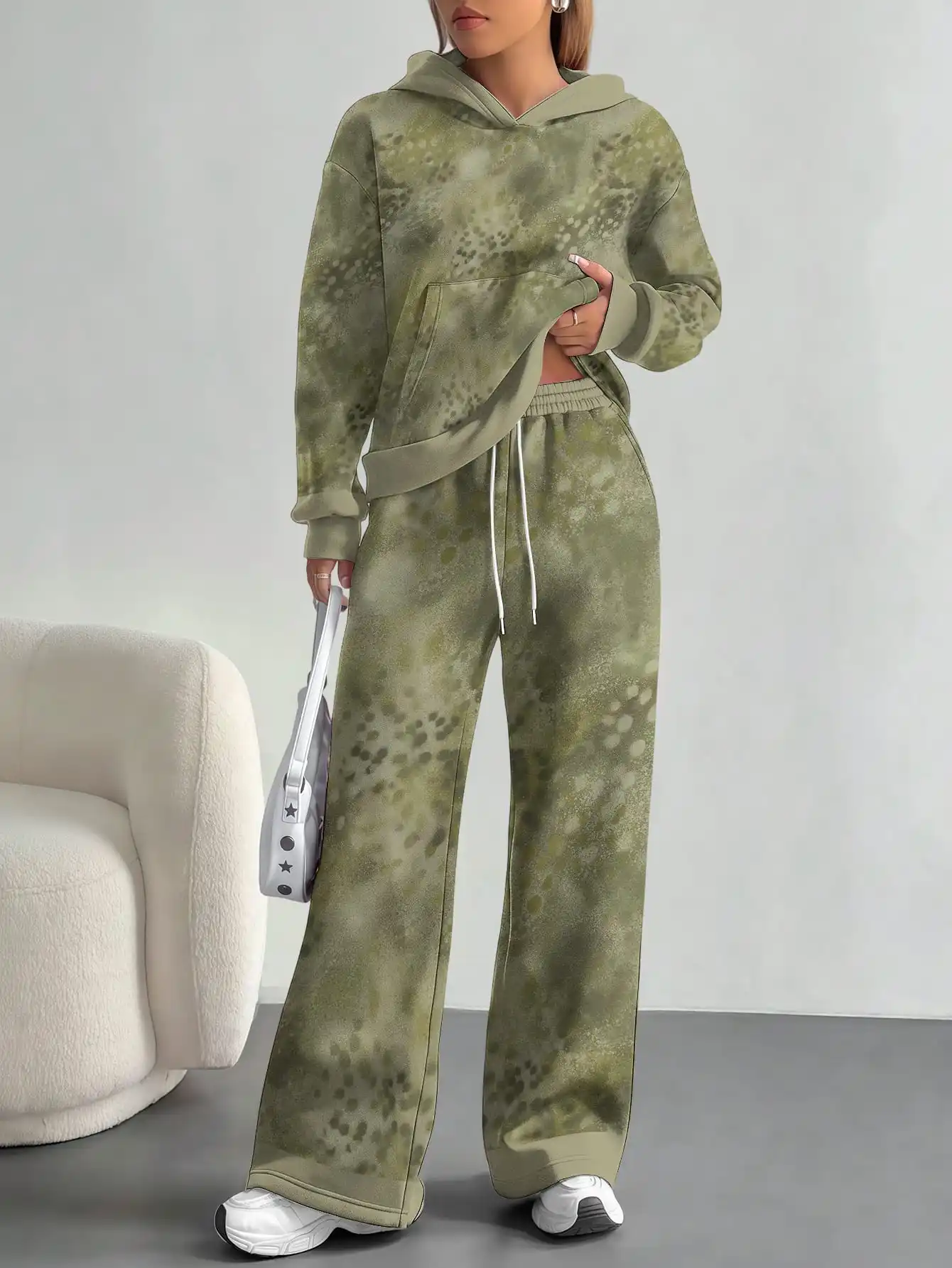 2025 novo amarelo verde camuflagem estilo esportivo comércio exterior confortável moda lazer ao ar livre europeu e americano feminino su