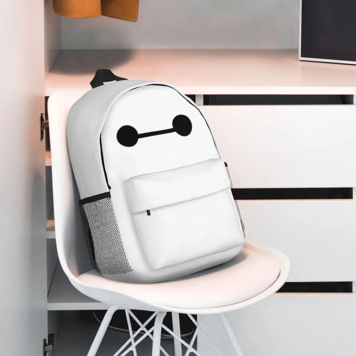 Big Hero 6 Novo padrão elegante bolsa escolar estampada mochila leve de 15 polegadas