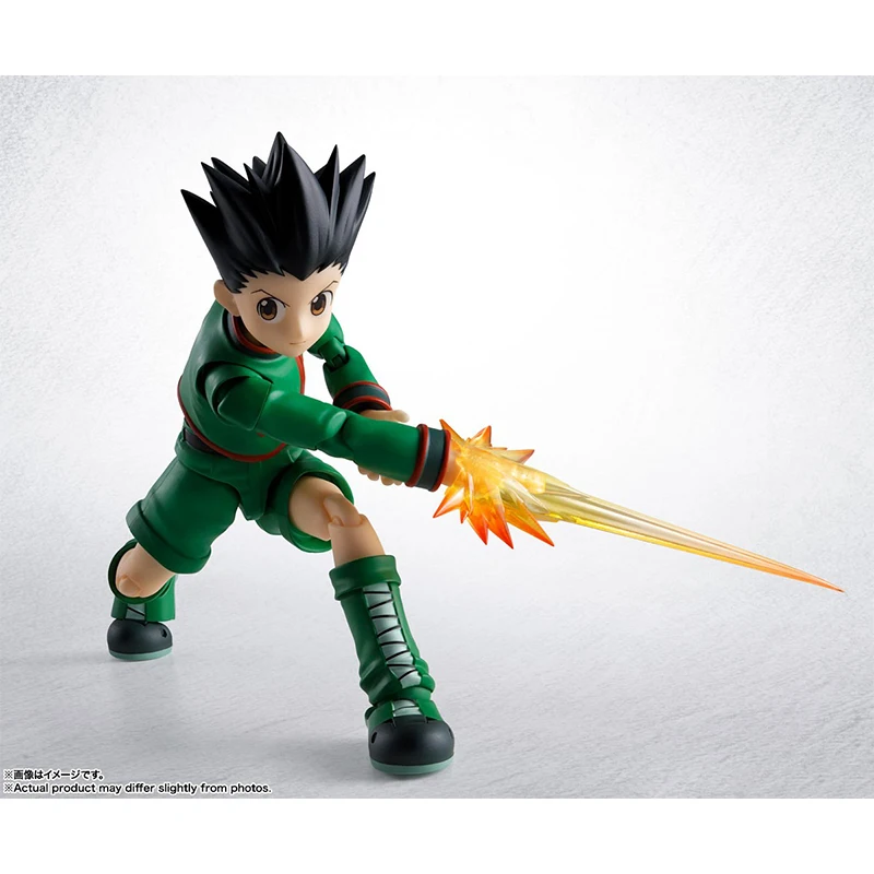 Na Stanie Bandai Oryginalne Pudełko S.H.Figuarts Hunter x Hunter Killua Gon Anime Figurka Akcji Gotowy Model Zestaw Zabawka Prezent dla Dziecka