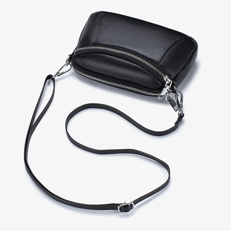 Genuine Leather Women Crossbody Bag Small Purse Bags Fashion Real Leather Female Mobile Phone Bag for Women