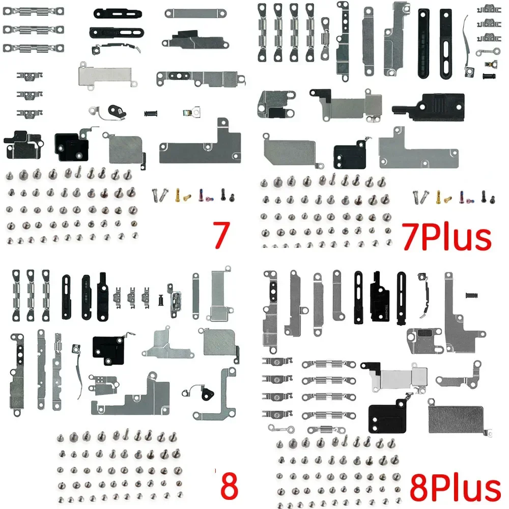 Metal Internal Bracket Holder Shield + Full Screw Set for IPhone 6 6P 6s 7 8 Plus X XR XS Max 11 Pro Max Small Parts Replacement