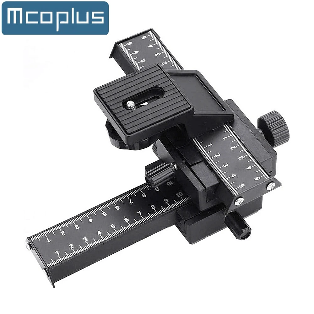 Mcoplus 4 Way Macro Focusing Rail Slider for Canon Nikon Pentax Olympus Sony 1200D 1100D 650D 600D 550D 500D 450D D750 D850