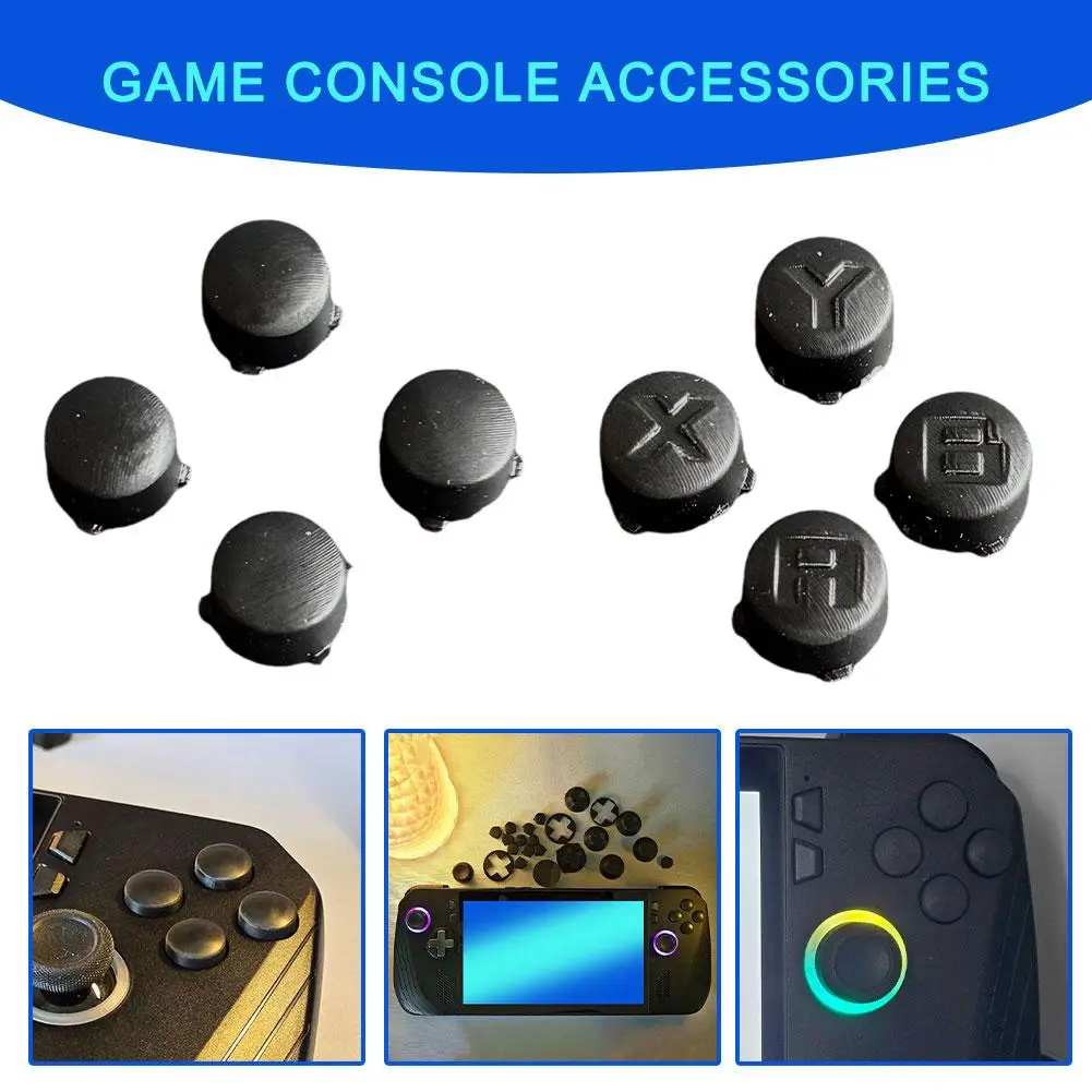 

4Pcs Controller Buttons for Rog Ally X 2024 3D Printing ABXY Buttons for ROG ALLY X Accessories DIY Keys Button Caps Replacement