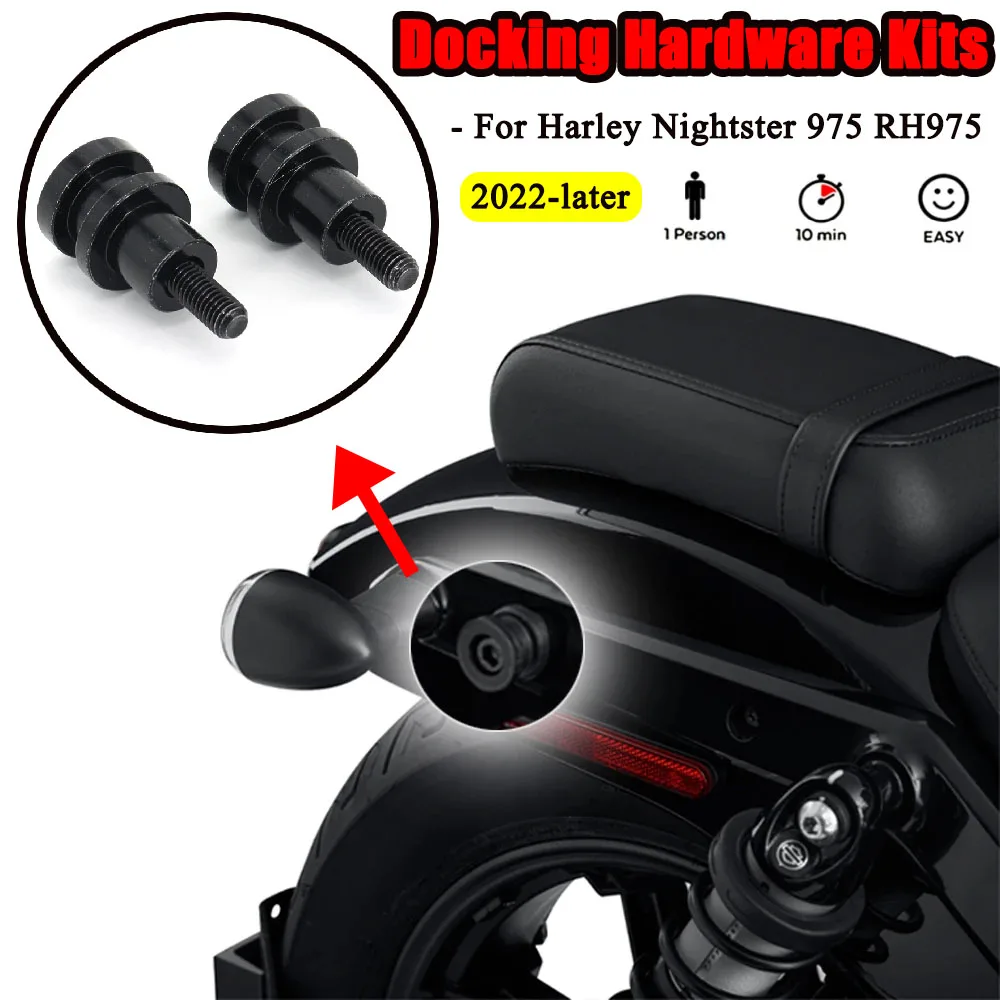 

Черный металлический держатель, спинка Sissybar, комплекты стыковочного оборудования, аксессуары для мотоциклов для Harley Nightster 975 RH975 RH 975 2022-Up