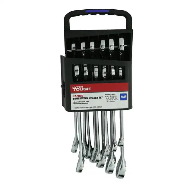 

Hyper Tough 12-Piece Combination Wrench Set, Metric