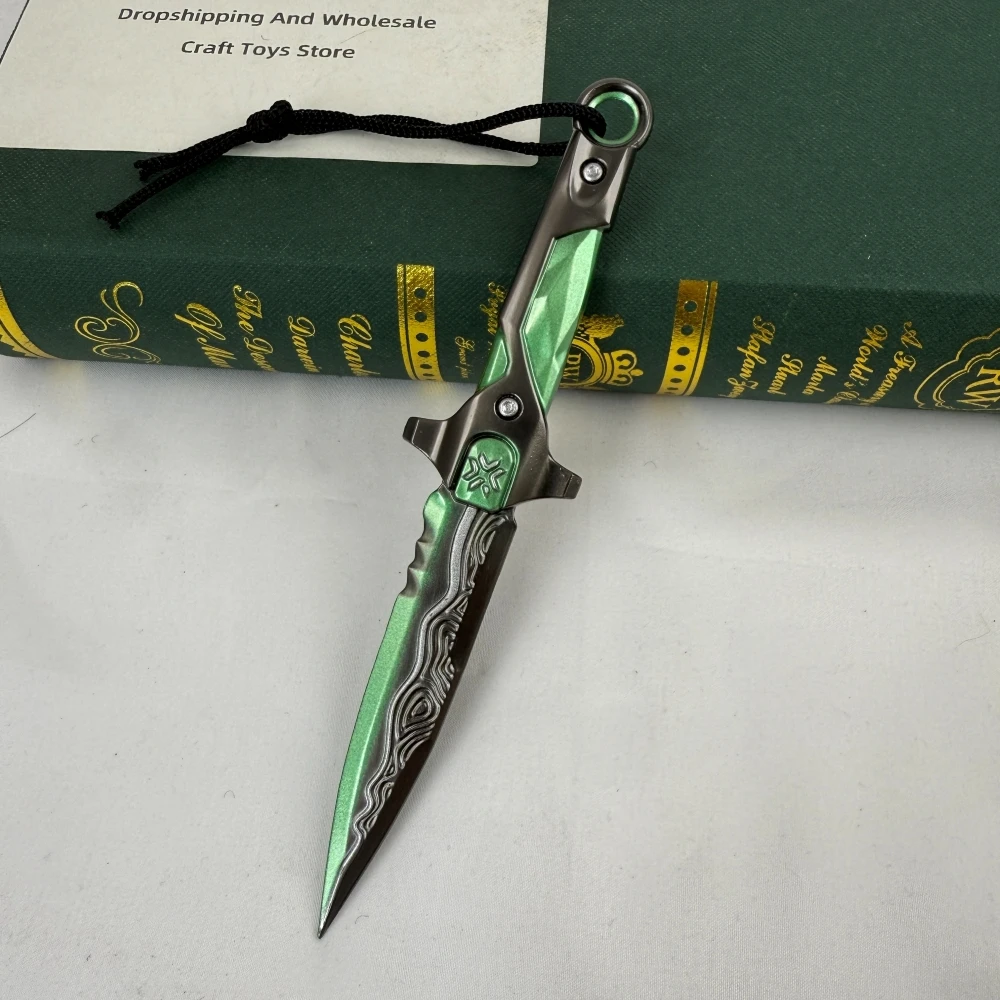 VALORANT نموذج خنجر VCT LOCK//IN، 18 سم، سبيكة زنك، نصل غير حاد، مع غمد – مثالي لمحبي VALORANT، ملحق سلاح لشخصيات الحركة، نموذج متماثل للبيع #3