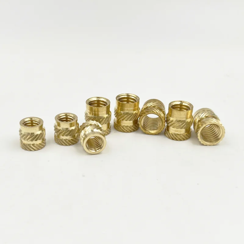 Einsatz 1/4 Zoll Größe Messing Wärme gewinde Einsatz mutter gerändelt Messing Hot Melt Moulding Spritzguss eingebettete Kupfer mutter für den 3D-Druck – Detail 8