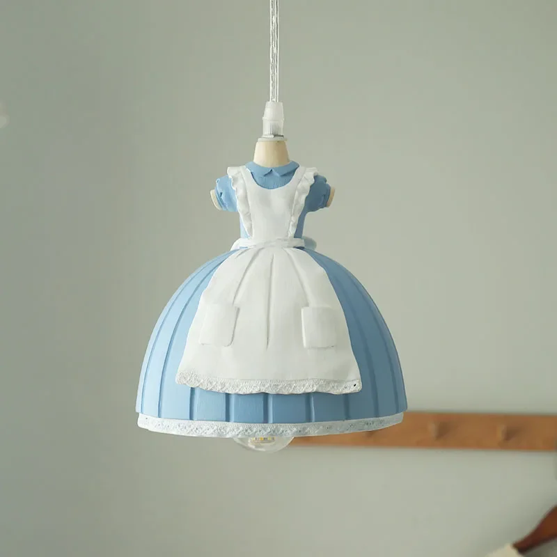 Nordic maid creative children's room chandelier children's lamp bedroom lamp doll princess skirt cartoon Chandelier