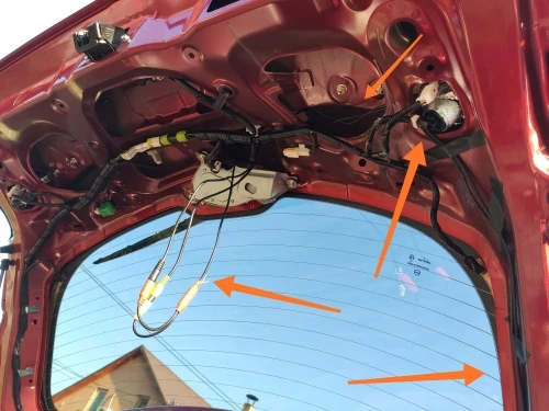 Rear View Camera  For Mazda 3  Hatchback BM BN 2014~2018 Accessories Work With Factory Unit Backup Reverse Parking Fish Eye CAM view 6