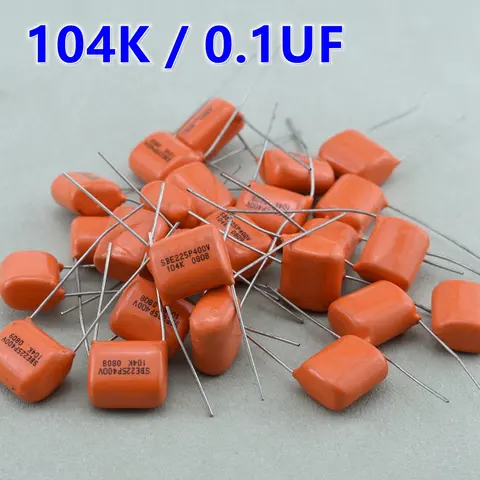 Orange GuitarFamily Tone Capacitor  SBE715P 104K  0.1UF 400V   Electric Guitar Bass Cap  Made in USA