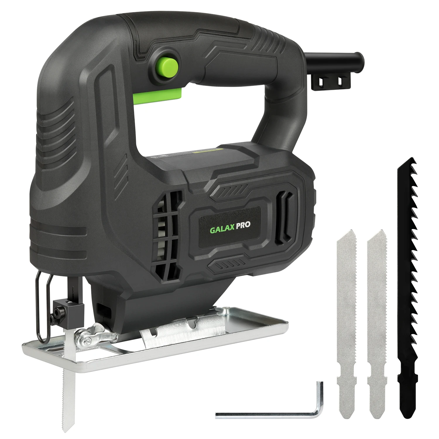 GALAX PRO Stichsäge 400W Leistungsstarker Motor Elektrische Säbelsäge 3000 U/min Einstellbar ±45° ° Abgeschrägter Schnitt für Tischler DIY Holzbearbeitung