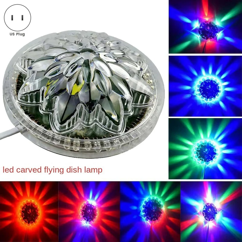 

1 PCS 5V Mini Disco Light Flash Laser Color Beam Music Light 48LED RGB Home Party Stage Wall Backlight Decoration US Plug