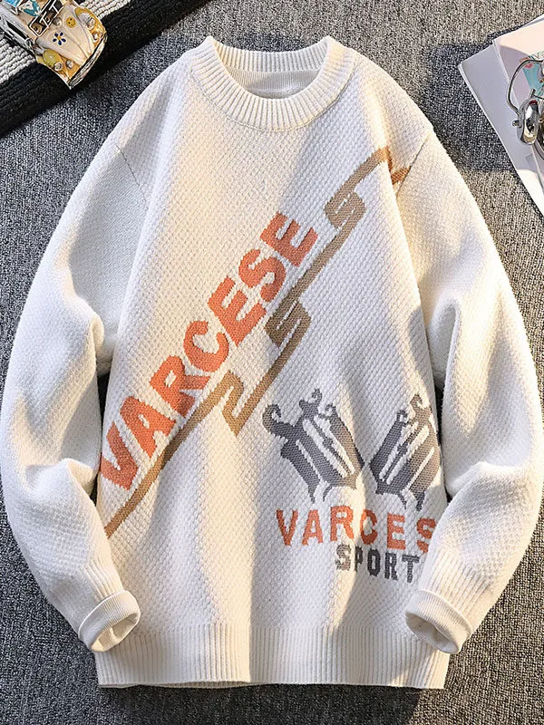 

Новый осенне-зимний утепленный вязаный свитер для мужчин, универсальный, повседневный, из полиэфирного волокна, с длинными рукавами и круглым вырезом