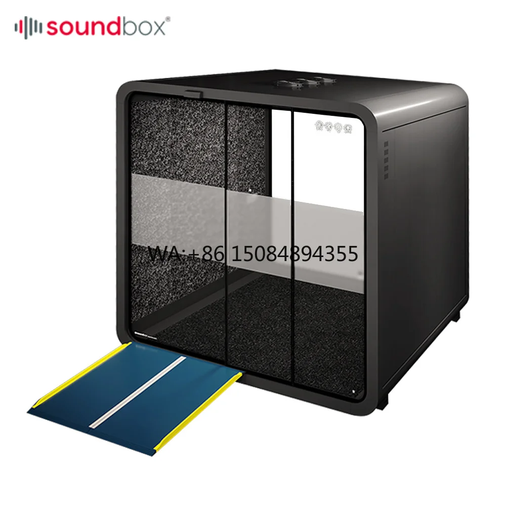 Sliding Door Sound Insulate Meeting Pod Soundproof Meeting Leisure Booth