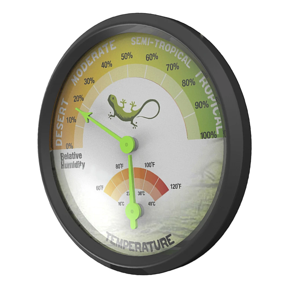 

High Precision Reptile Thermometer Hygrometer Mini Mechanical Temperature Measuring Device Dual Hygrothermograph Vivarium