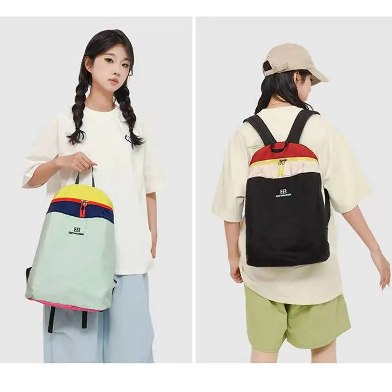 배낭 방수 나일론 지퍼 디자인 조절 가능한 스트랩 일상 통근 여행을 위한 대용량 캐주얼 통근 여행 야외