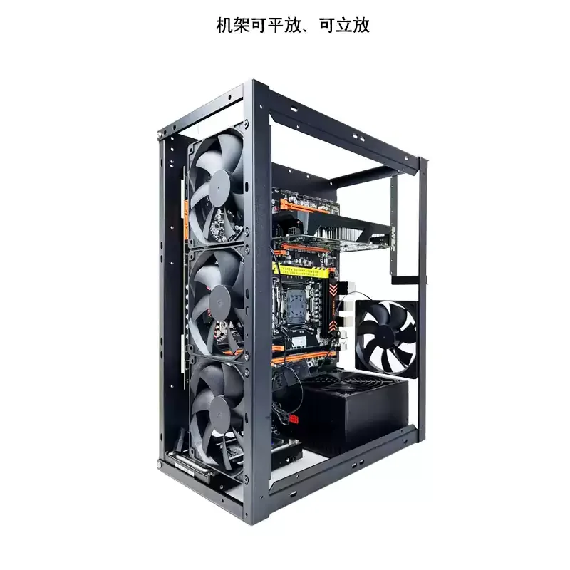 

Stackable Open Chassis X79 X99 Dual-Channel EATX Motherboard Bracket Vertical Horizontal AI Supercomputer Rack