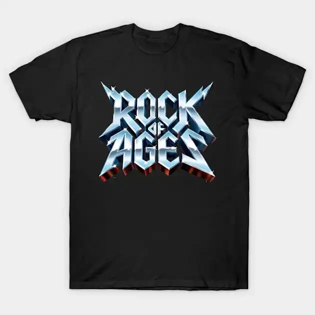 Rock Of Ages Logo Classic T-Shirt 100% Cotton Streetwear High Quality New Fashion Top Tees