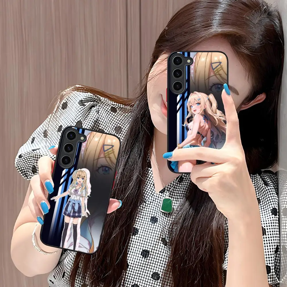 Anime Kawaii Runa Phone Case for Samsung Galaxy S26 S25 S24 S23 S22 S21 Plus FE Ultra Skin Feel Shockproof Cover