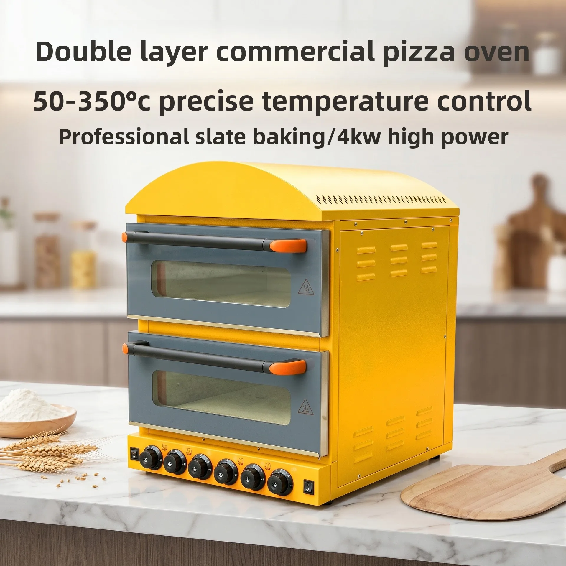 CX Rooftop Double Layer Pizza Oven Commercial Pizza Oven, Individual Temperature Control, Catering Equipment