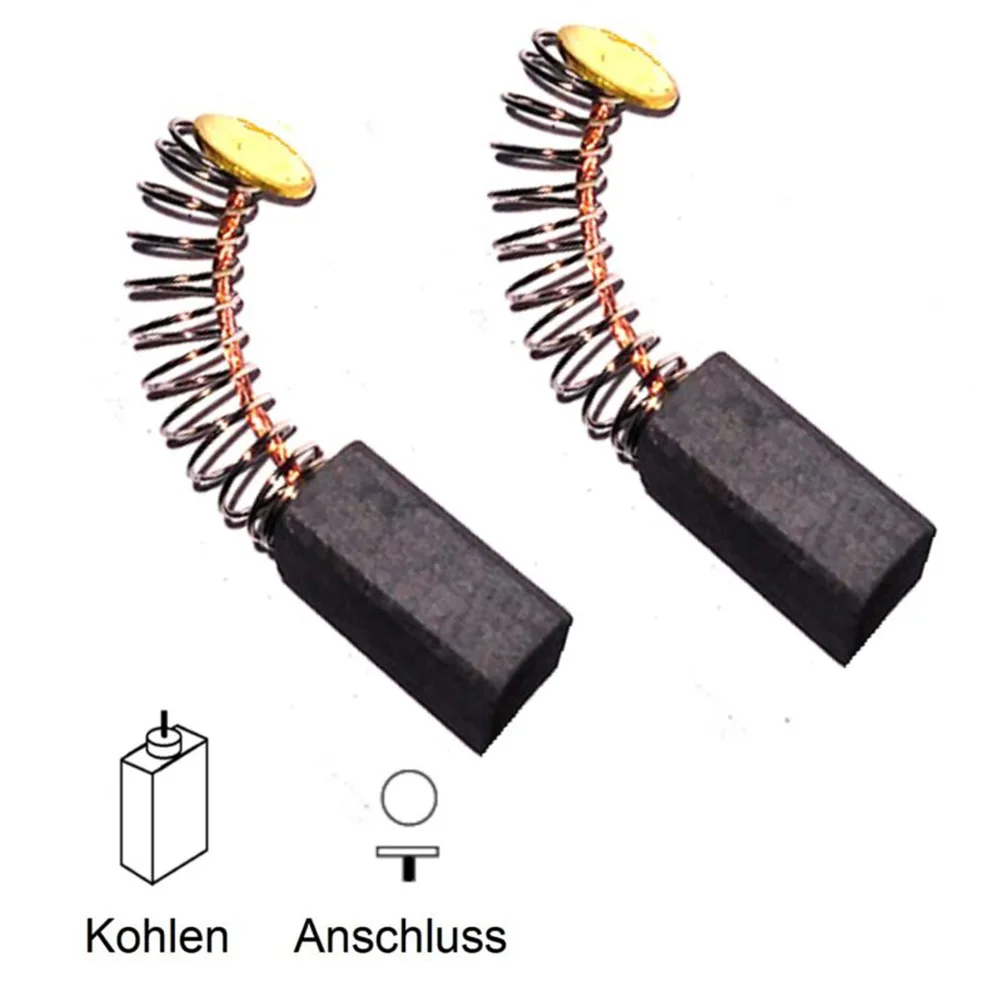 Escovas de carbono sobressalentes para oficina, substituição de brocas elétricas 6x8x14mm, equipamento para ferramentas elétricas, motor, 2 peças, par