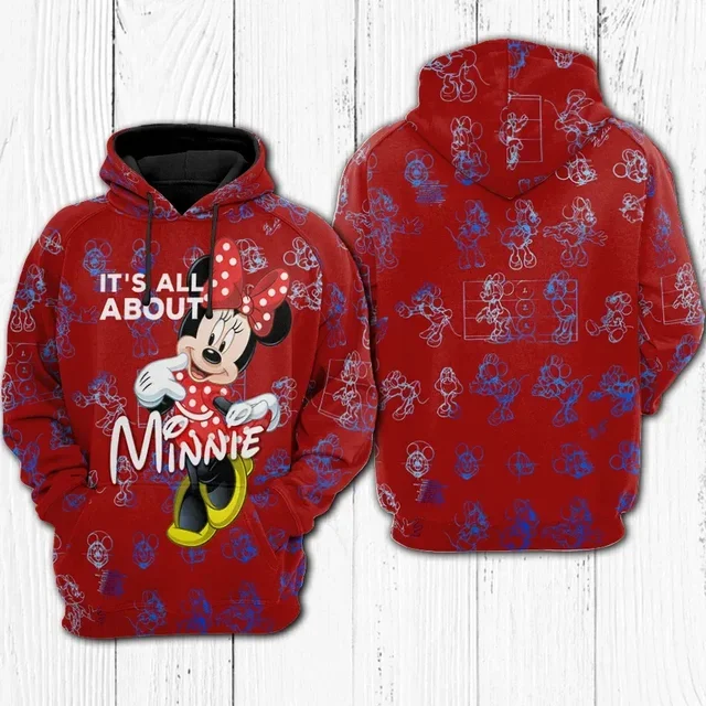 Disney outerwears Street Minimalist Style Fashion 3D Pullover moletons feminino roupa barata hoodies y2k hoodie hoodies designer