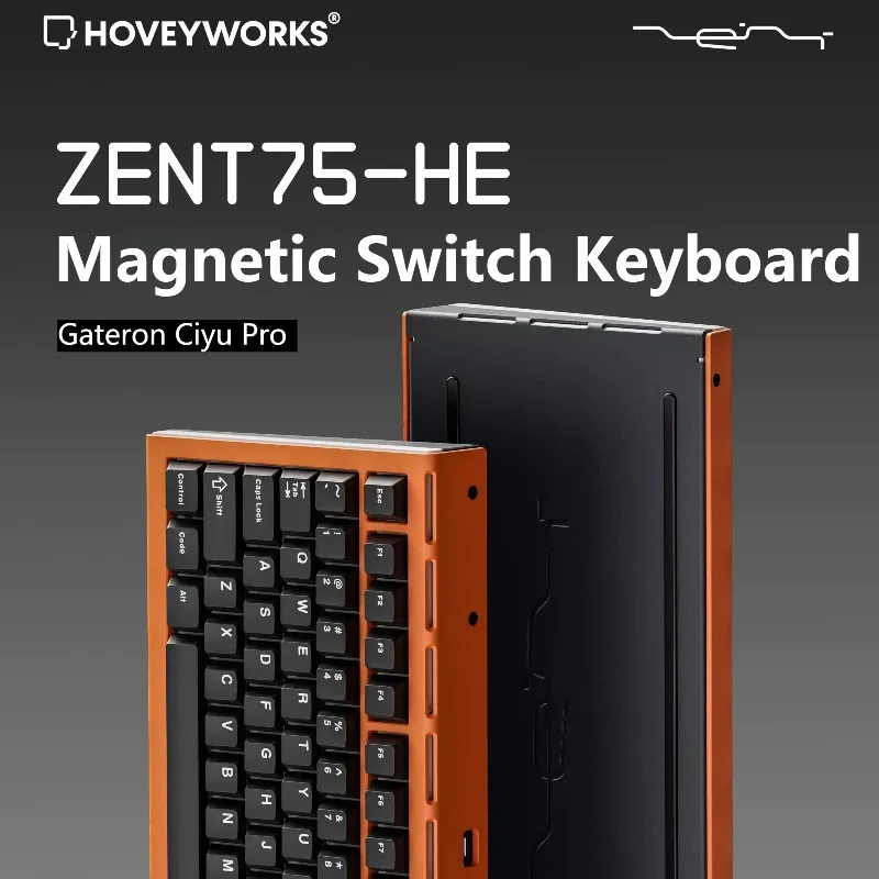

HOVEYWORKS ZENT75-HE Wired Magnetic Switch Keyboard Aluminium RGB 8KHZ Gateron Pro Custom Esports Gaming Mechanical Keyboard