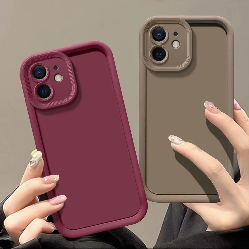 Funda suave de TPU de color candy para iPhone 17 17e 16 14 15 Pro Plus 13 12 11 Pro Max 16e, funda de silicona a prueba de golpes 6