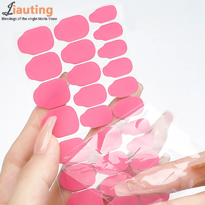 5 Sheets Double Sided Glue Nail Sticker Adhesive Tabs Waterproof Breathable Fake Nail Glue Stickers Jelly False Nails Tips