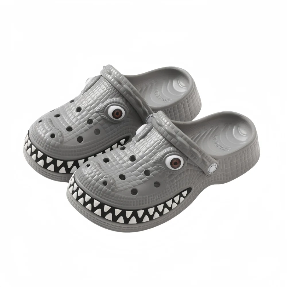 Creativity Crocodile Shape Children's Sandals Breathable Cartoon Slippers Lightweight Non-slip Beach Slippers For Boys Aged 4-7