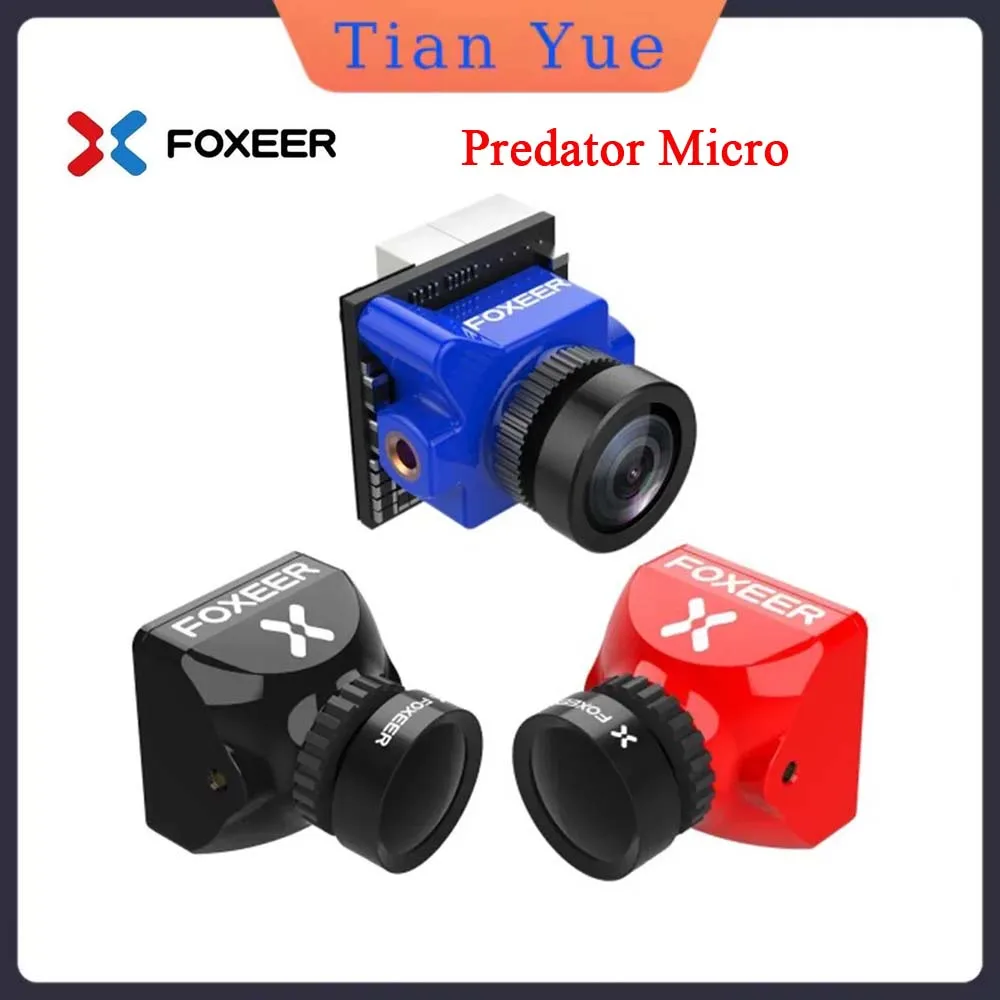 

Foxeer Micro Predator 5 Racing FPV камера M8 объектив 4 мс задержки Super WDR 1000TVL 4:3/16:9 PAL/NTSC 1/3 "CMOS-сенсор для FPV дрона