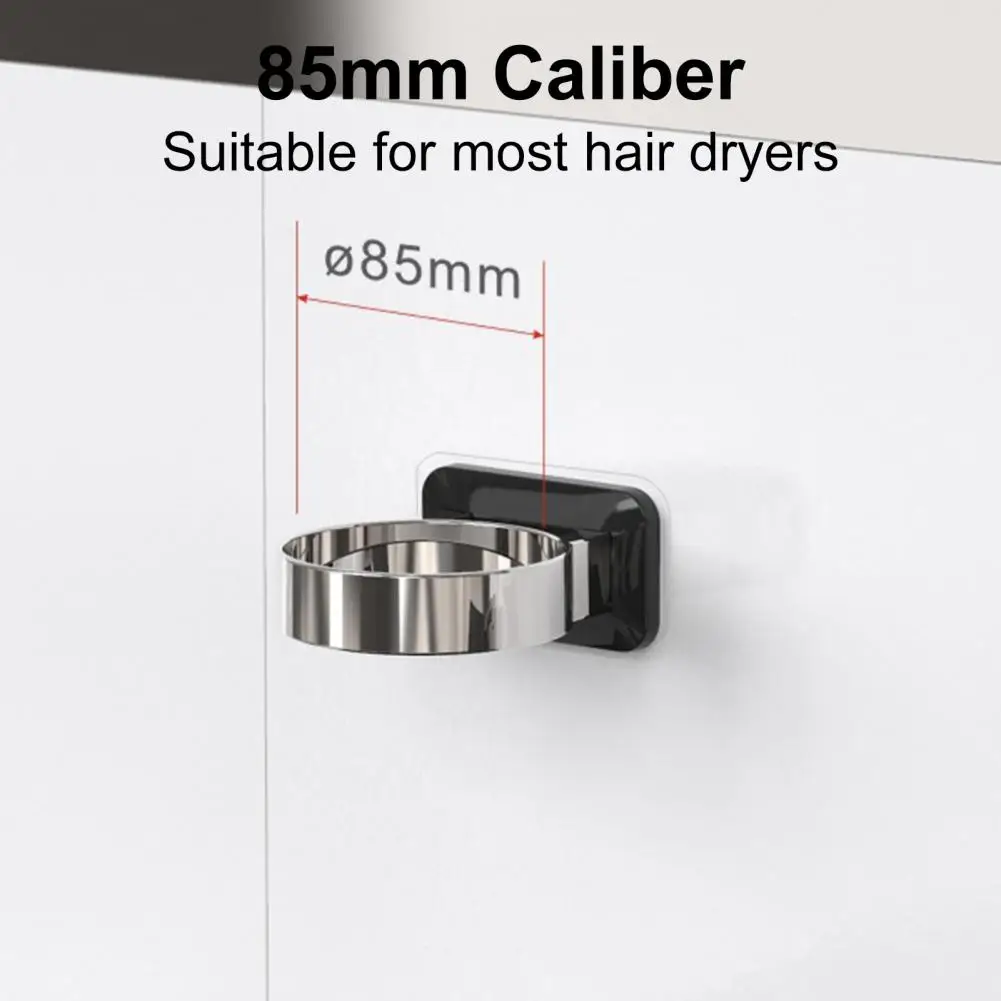 Hair Dryer Holder Wide Usage Hair Dryer Holder Strong Load-bearing Plastic Labor-saving Universal Hair Dryer Organizer Bathroom