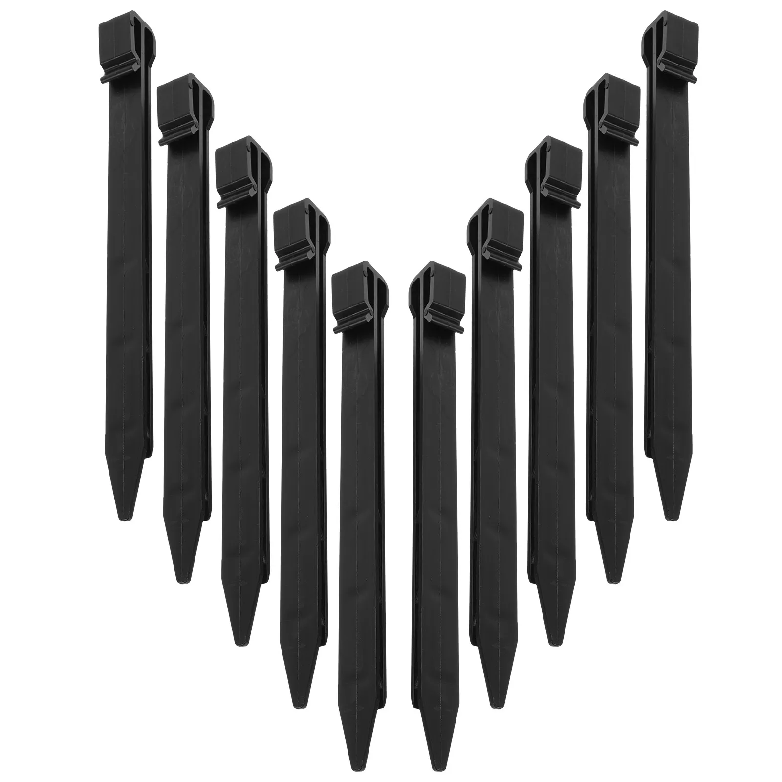 

20Pcs Gardening Ground Stakes Plastic Outdoor Lawn Garden Ground Spikes Replacement Tent Accessories Plastic Stakes