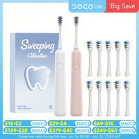 DOCOLAB Electric Toothbrush sonic vibration brush 3-gear Mode USB Charging IPX7 Waterproof Personal care appliances