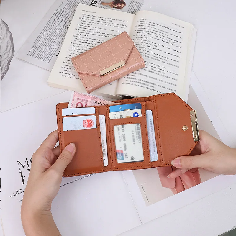 Short Women's Wallet, High-end, Exquisite and Compact Card Holder, 30% Off Girls' PU Coin Purse