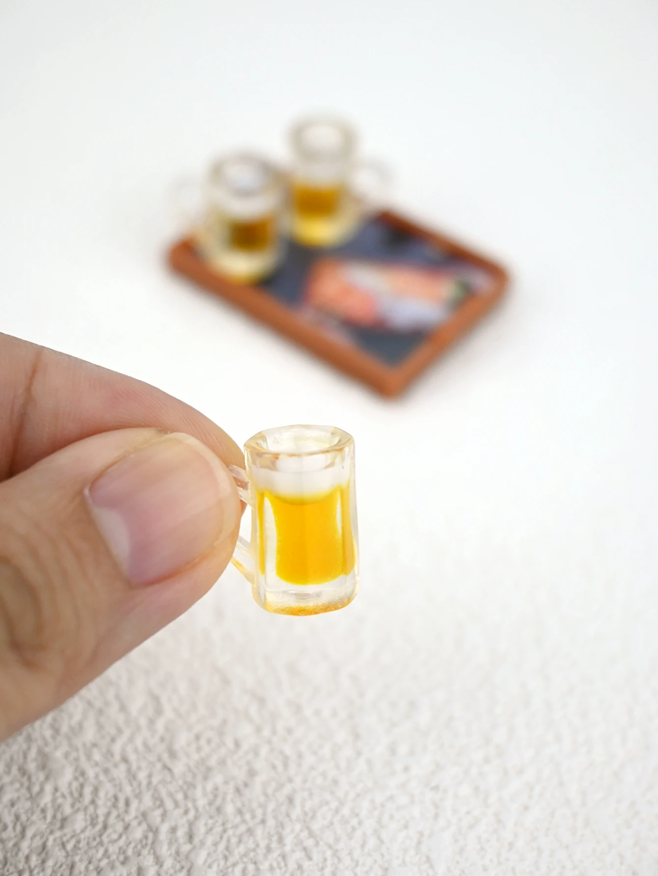 A Miniature Beer Simulation Model, 1:12 Dollhouse, Miniature Food Toys, Photography Props, Micro-Landscape Decorations, Miniatures Decoration