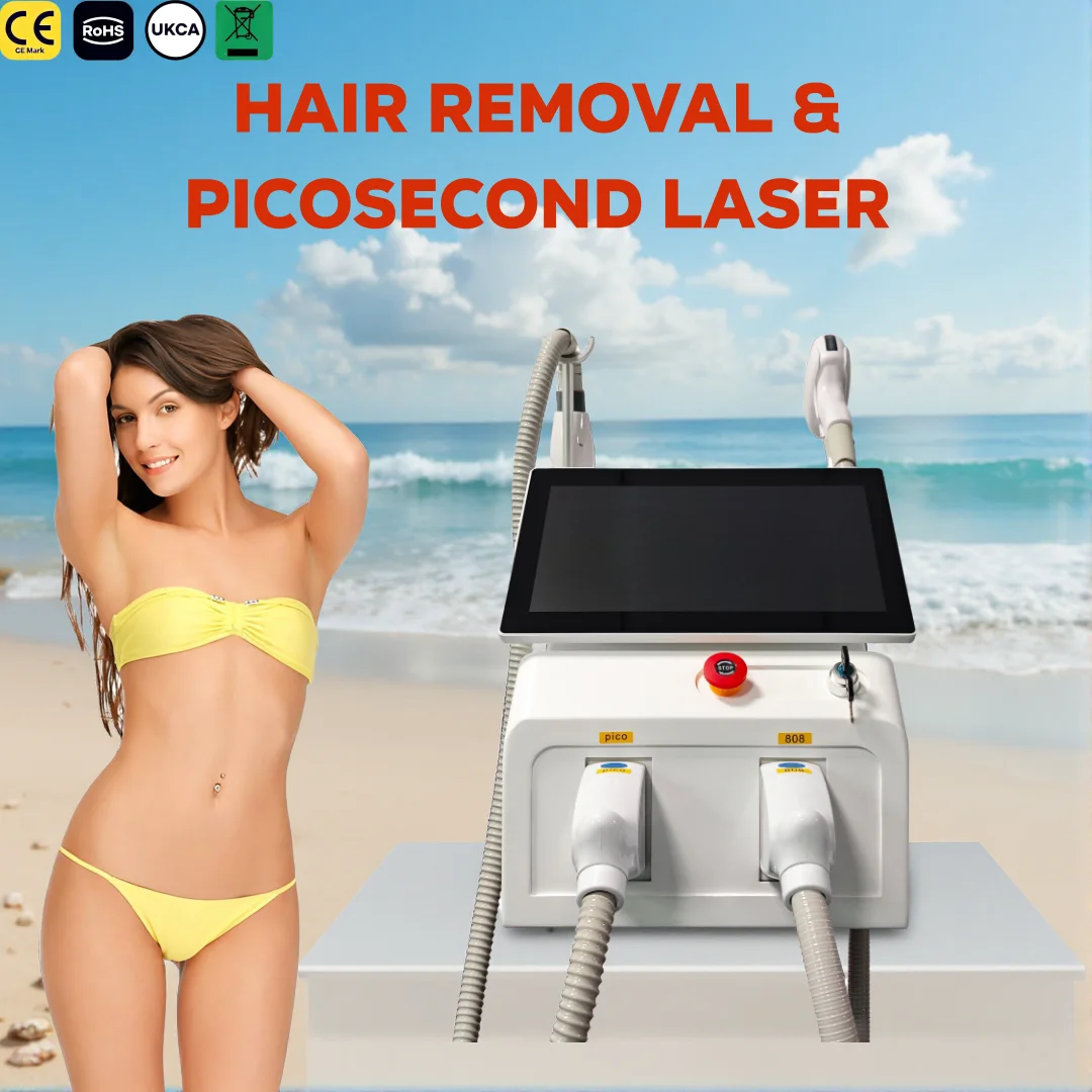 4000W 2 IN 1 Soprano Titanium Ice Platinum Diode Laser Epilator 4 Wavelength 755 808 1064nm Painless Full Body Hair Removal 2026