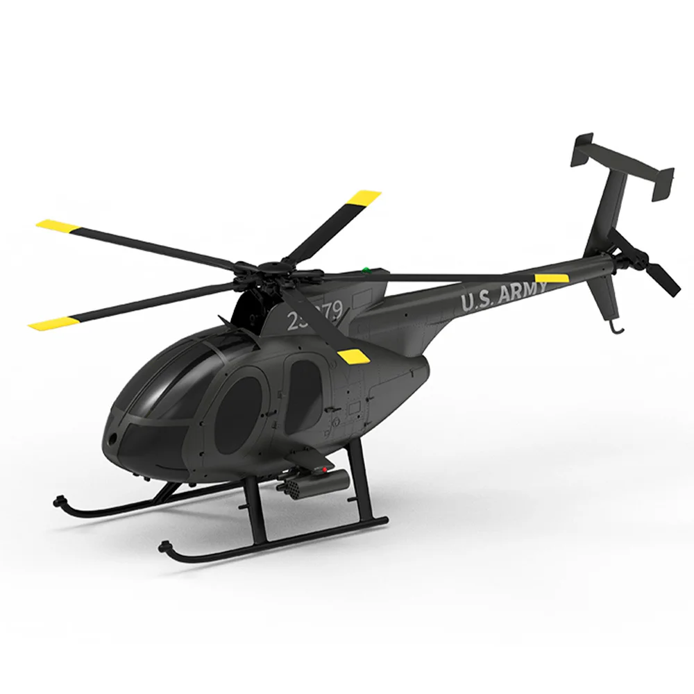 Yuxiang f119s (md500) helicóptero 9ch gps 1/16 fluxo óptico + lifar tof/altitude hold duplo sem escova 350m 18min luta avião rc