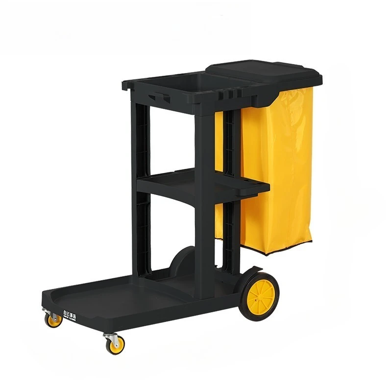 

2025Housekeeping Trolley Cart Low Price Commercial Hotel Janitorial Cleaning Trolley Carts