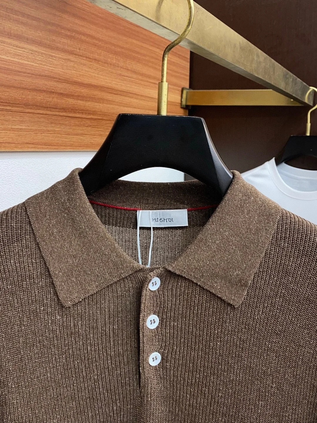 BC summer linen mixed cotton lapel short-sleeved simple polo shirt